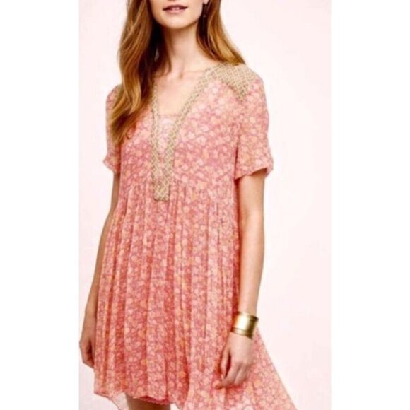 Maeve Floral Sheer Dress - Picture 1 of 7